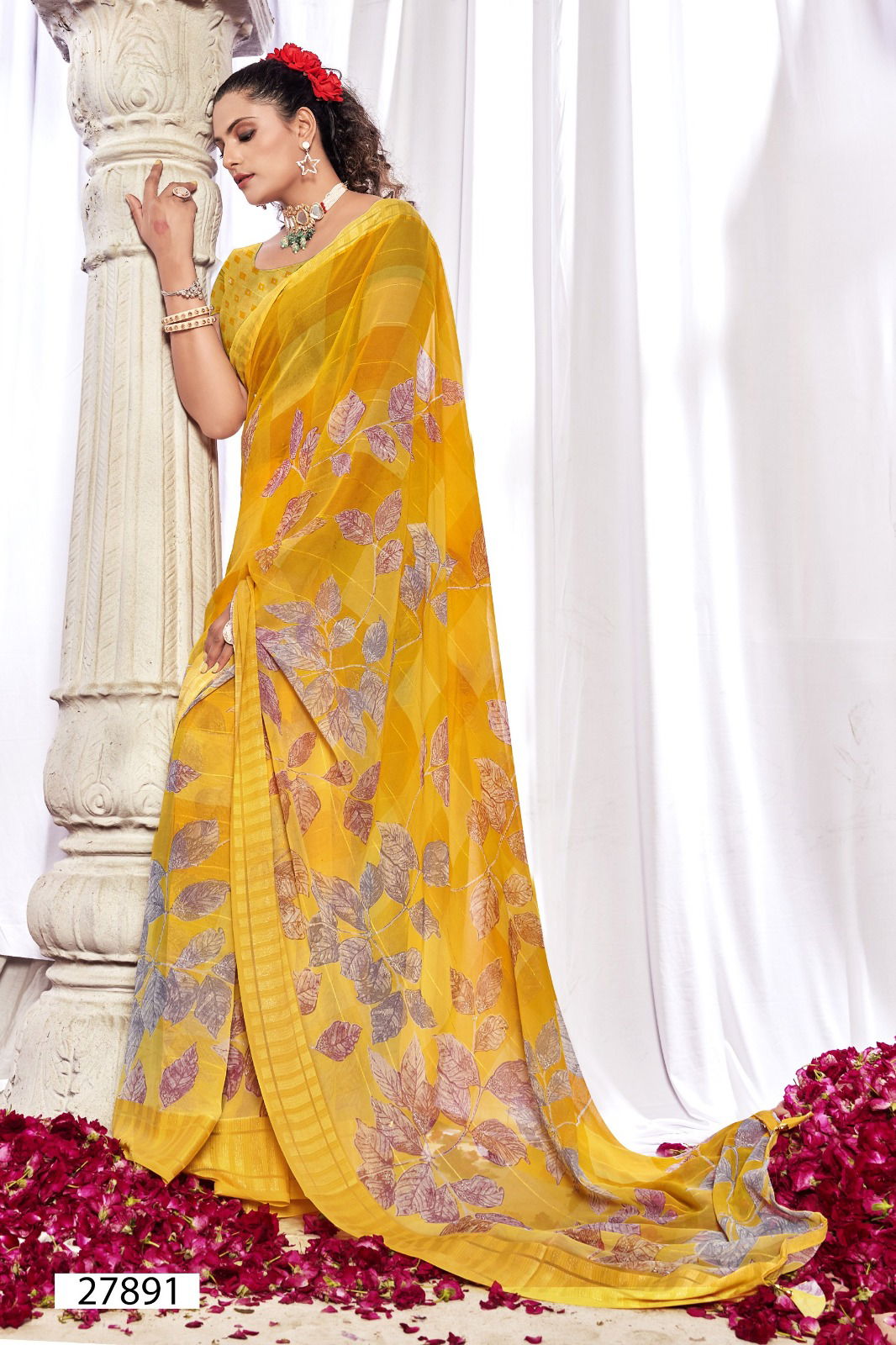 Gaurisha By Vallabhi Printed Daily Wear Georgette Sarees Wholesale Price In Surat